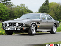 1974 Aston Martin Lagonda V8 Saloon = 239 kph, 310 bhp, 6.8 sec.