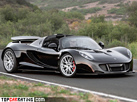 2013 Hennessey Venom GT Spyder = 415 kph, 1260 bhp, 2.8 sec.