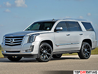 2016 Cadillac Escalade Hennessey HPE800 Supercharged = 288 kph, 816 bhp, 4.3 sec.
