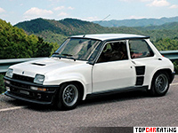 1983 Renault 5 Turbo 2 = 209 kph, 162 bhp, 6.6 sec.