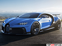 2021 Bugatti Chiron Pur Sport = 350 kph, 1500 bhp, 2.3 sec.