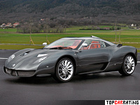 2007 Spyker C12 Zagato = 320 kph, 500 bhp, 3.8 sec.