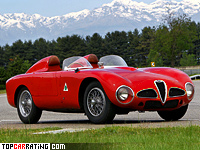 1953 Alfa Romeo 6C 3000 CM Colli Spider = 250 kph, 275 bhp, 7 sec.