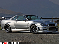 2005 Nissan Skyline GT-R Nismo Z-Tune (R34) = 290 kph, 500 bhp, 4 sec.