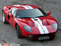 2007 Ford GT Edo Competition = 340 kph, 610 bhp, 3.7 sec.